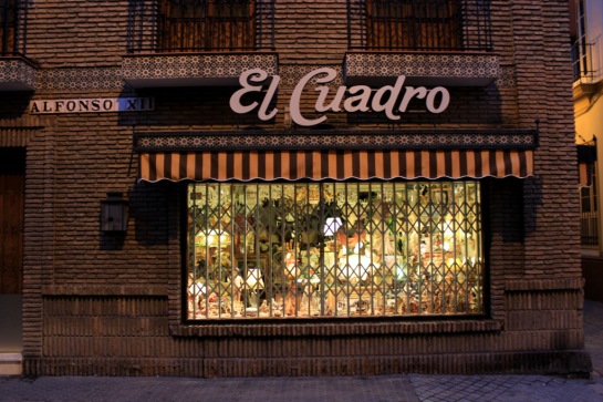 Luminoso, on Calle Alfonso XII. Seville has quite a lot of these ridiculously ostentacious furnishings shops, in which I never see any customers.